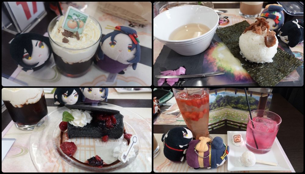 ヒラコー展前に行った十周年記念の刀剣コラボカフェ第二弾。目玉回収し損ねた…！