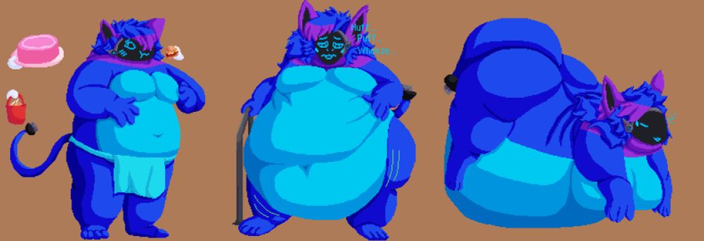 A Protogen weight gain sequence!