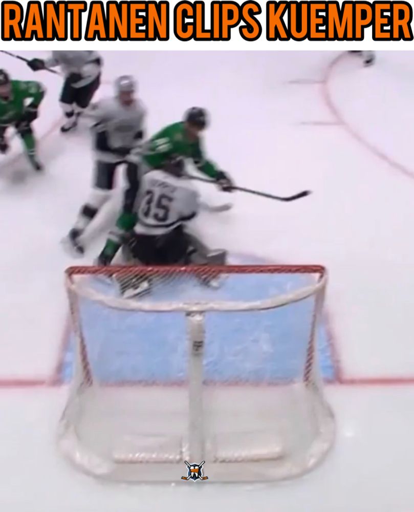 Text: Rantanen clips Kuemper

Point of contact from the video below shown