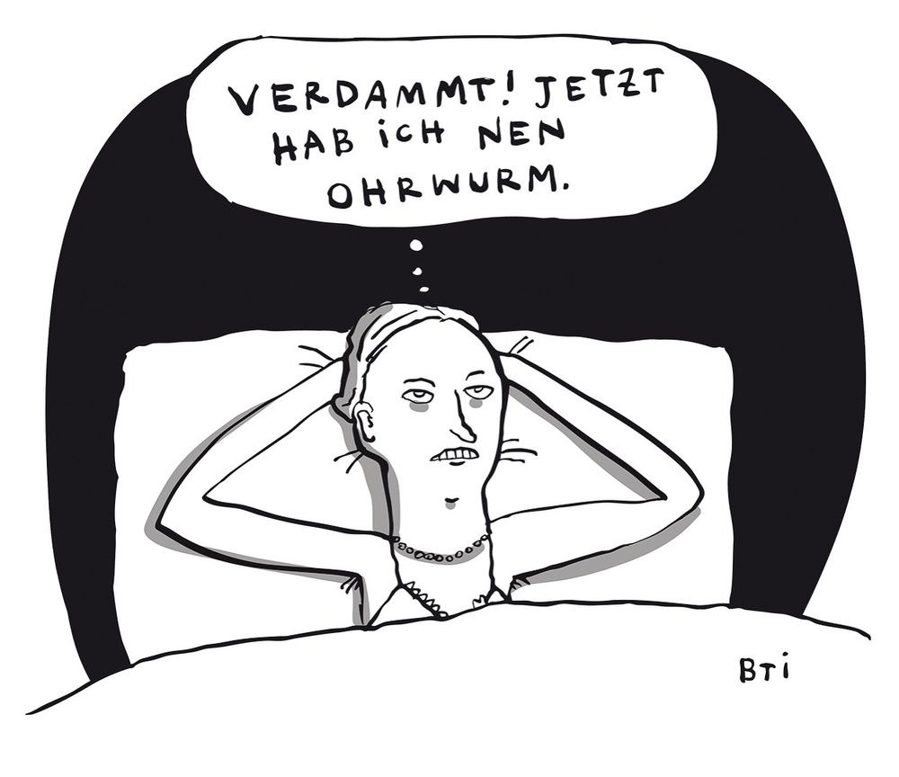 Alice Weidel liegt im Bett und denkt: Verdammt! Jetzt habe ich nen Ohrwurm.