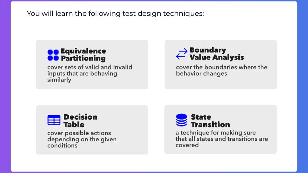 Test Design Techinques learned during the Good Enough Testing workshop