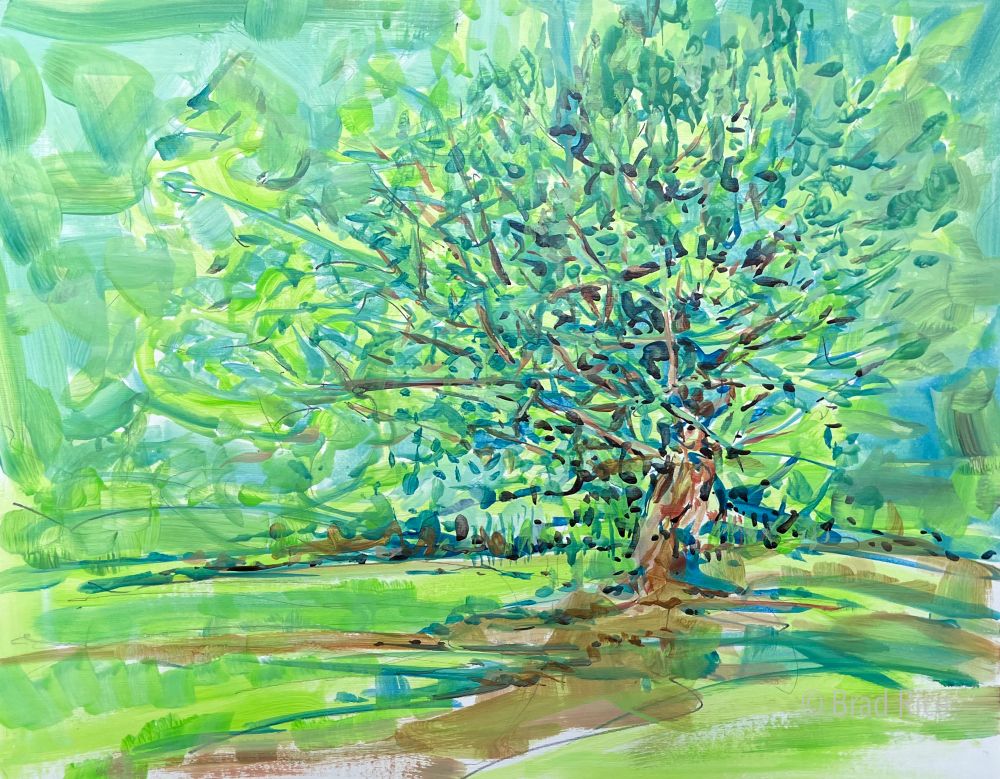 Abstract tree in acrylic 
