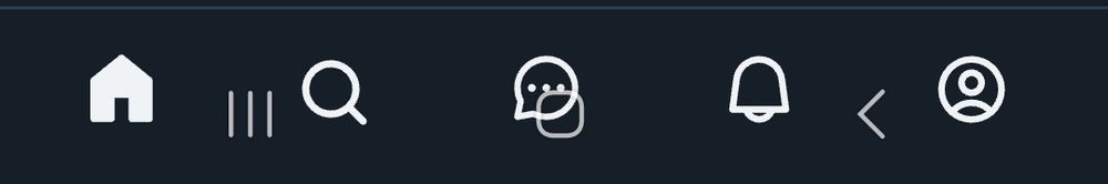 bluesky's navigation bar now directly overlaps the android home and back buttons