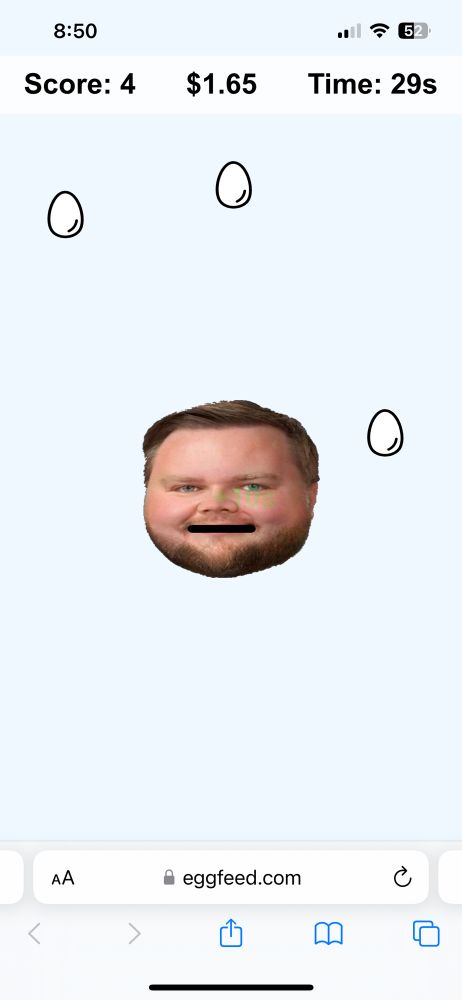 Screenshot from the game linked in the post. In this screenshot, it’s the beginning of the game and JD Vance’s picture looks like a baby/toddler version of him.