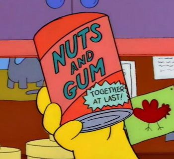 Nuts and gum together at last 