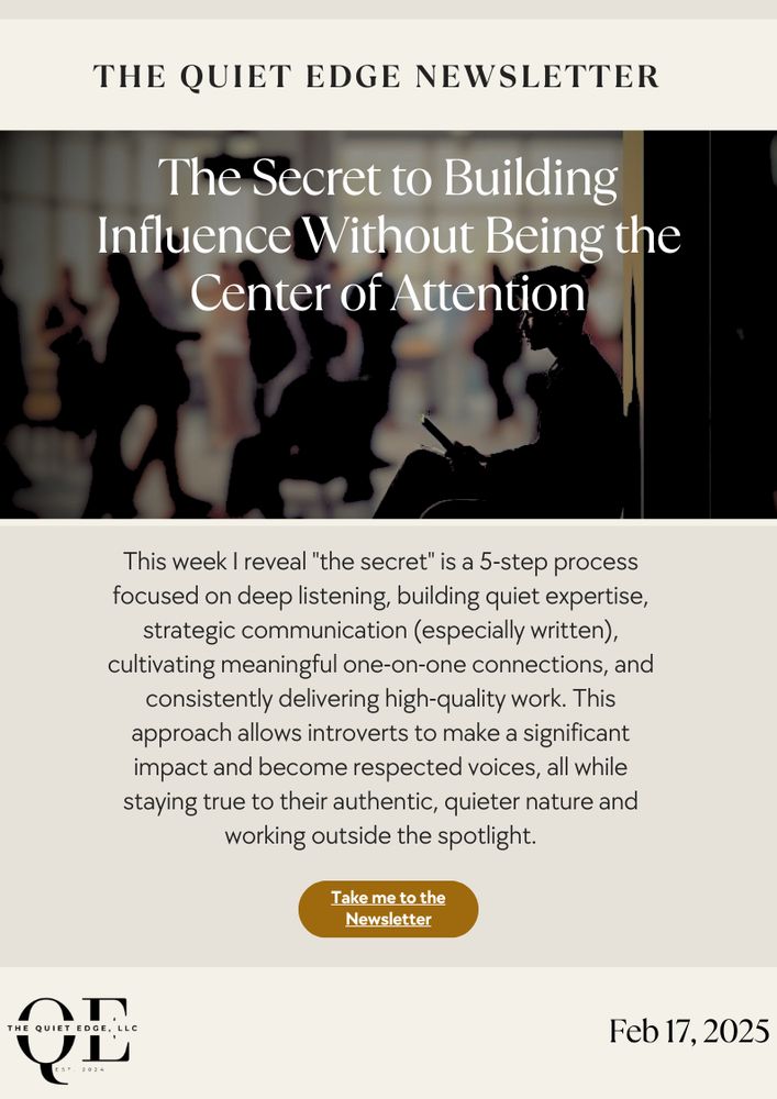  It’s a step-by-step approach that allows you to amplify your impact, achieve your career goals, and become a respected voice – all while staying true to your introverted nature.