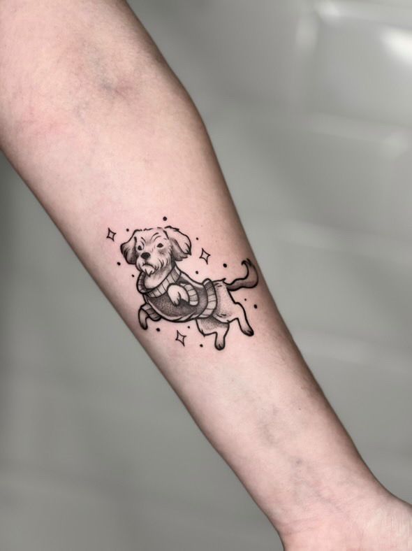 Tattoo of my dog Pipo.