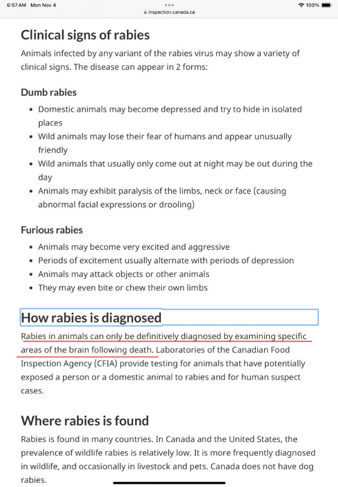 How rabies is diagnosed

Rabies in animals can only be definitively diagnosed by examining specific areas of the brain following death. …
