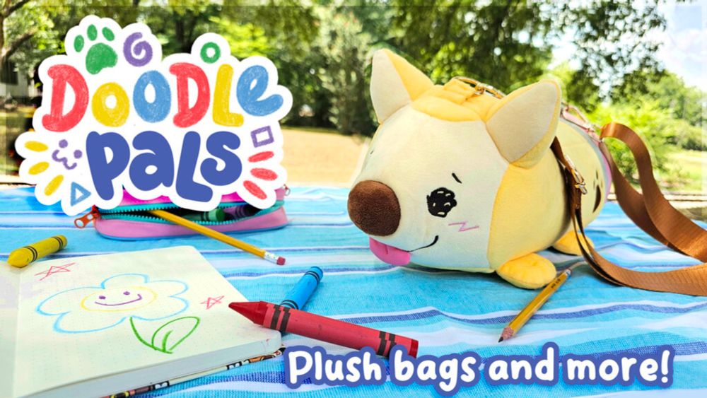 Pre-order Doodle Pals Plush Bags on BackerKit