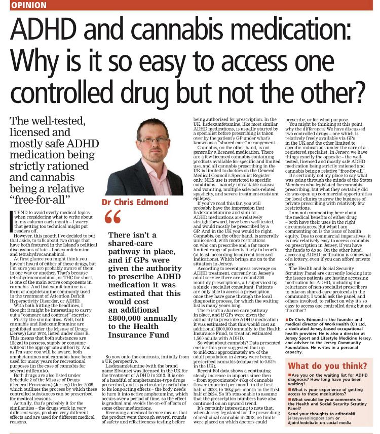 ADHD and cannabis medication: Why is it so easy to access one controlled drug but not the other?
https://edition.pagesuite.com/popovers/dynamic_article_popover.aspx?artguid=e64cba24-b8eb-4bfd-84e6-84ba994e962e&appcode=JEEVPO&eguid=15c4a7f2-77a6-4434-a5b6-2a161ca56204&pnum=17#