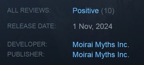 Achieved a Steam-generated rating. It says positive. 