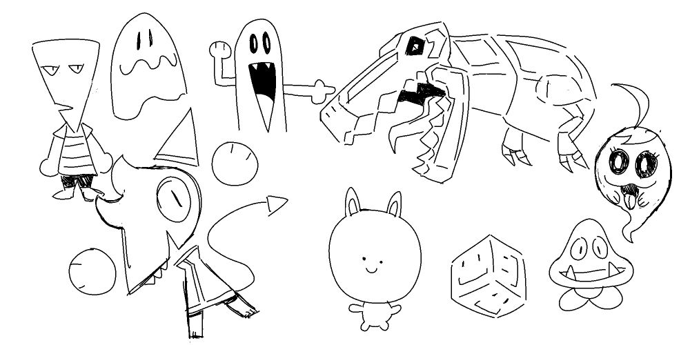 collection of random doodles
