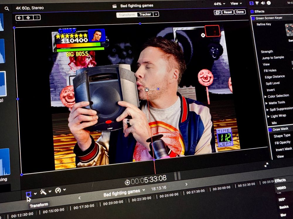 A picture of me kissing my Atari Jaguar