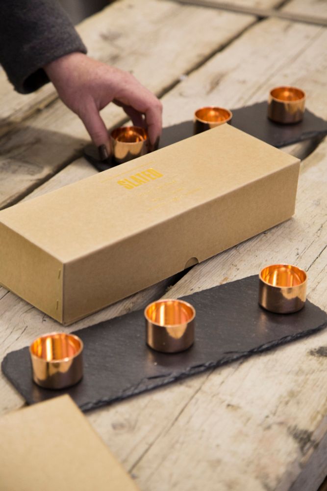 The SLATED Copper Candle Trio slated.ie