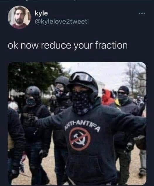 Reduce your fraction meme