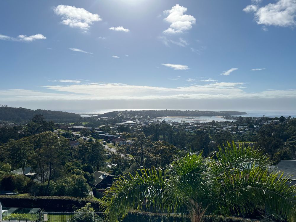 A view of the coastline in Merimbula