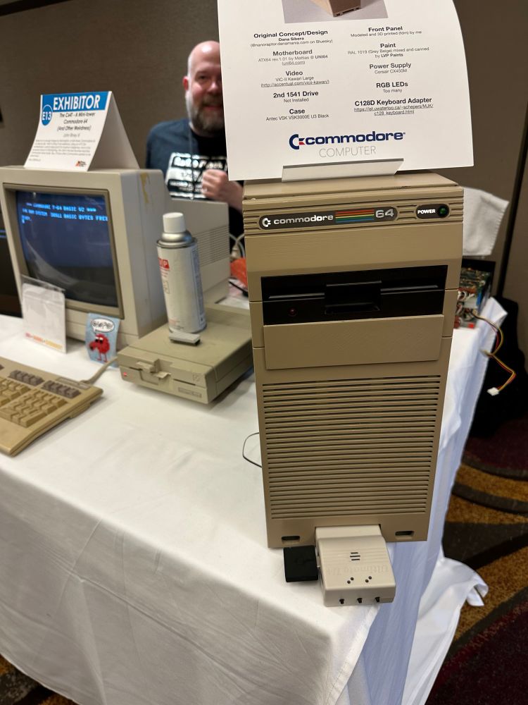 C64 Tower Computer, complete with C64 badge. 