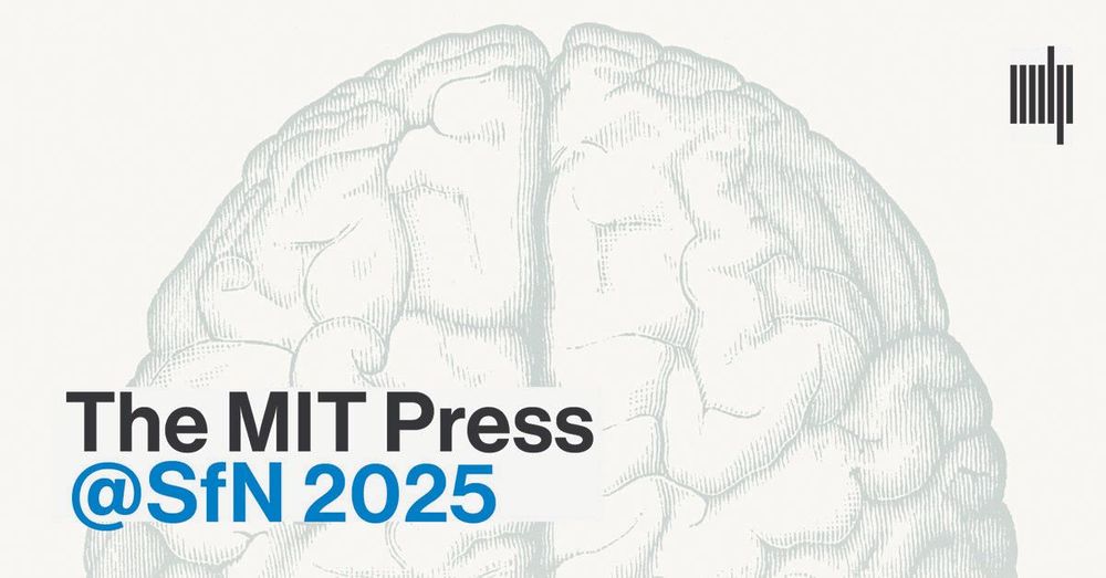 The MIT Press at Society for Neuroscience 2025 promotional banner