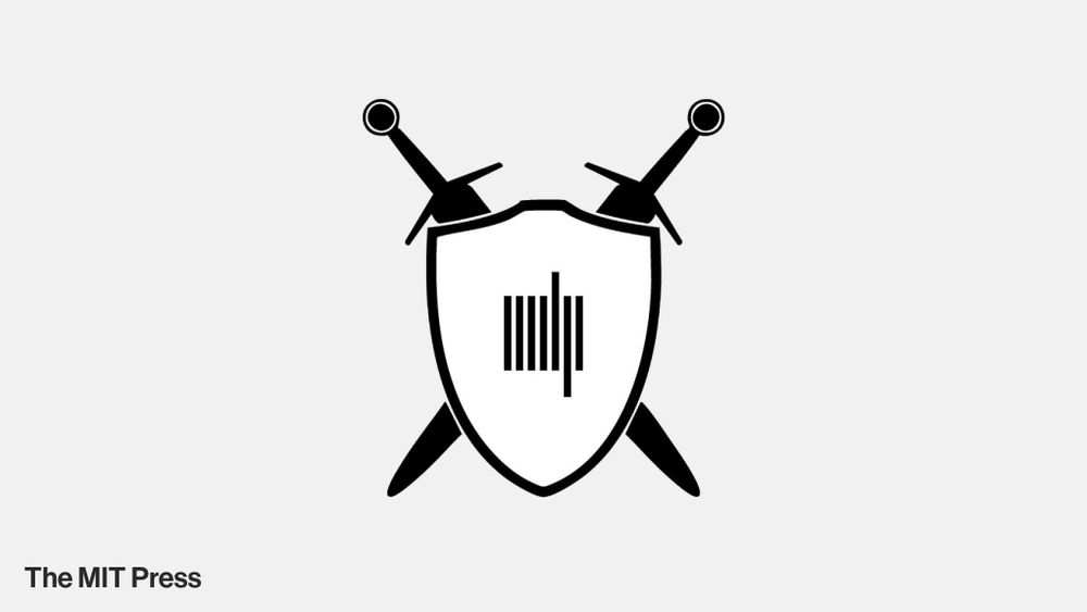 The MIT Press colophon inside a shield flanked by two swords. Text reads "The MIT Press" in the left corner.
