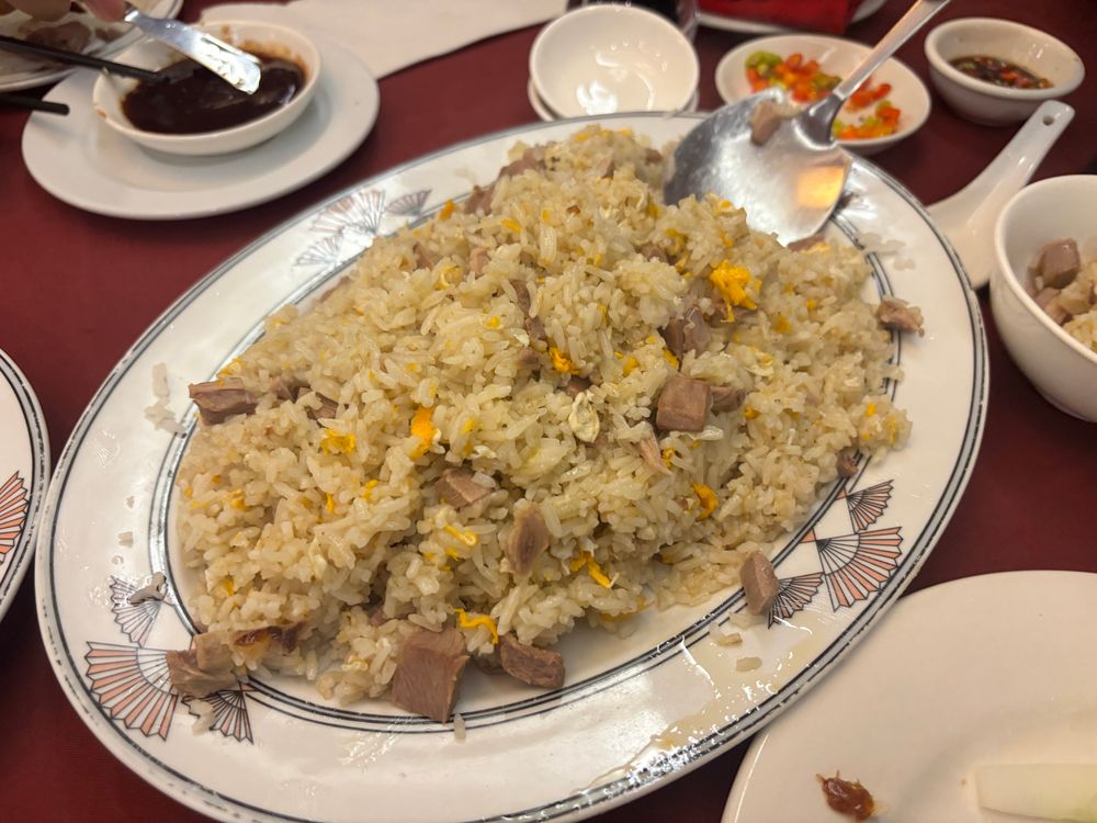 Peking duck fried rice.