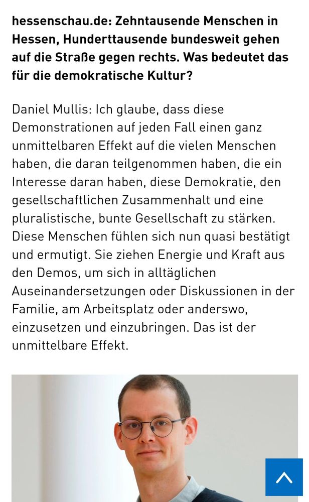 Porträtfoto und Zitate aus dem Interview.