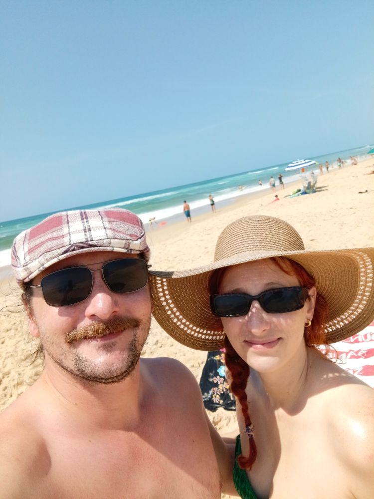 Elisa und I am strand