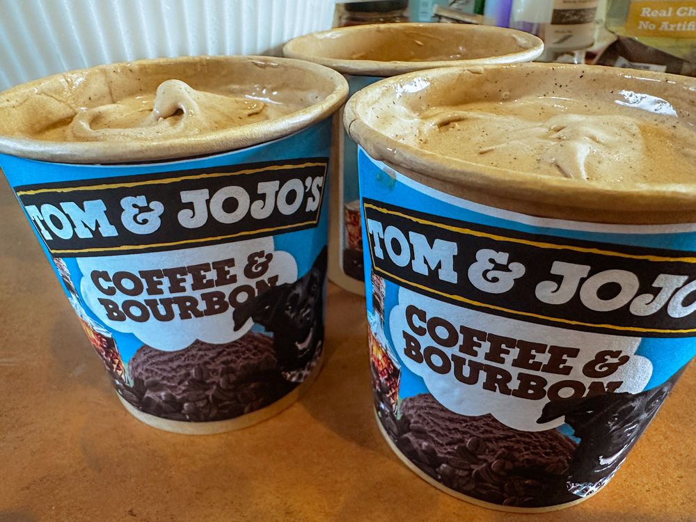 Coffee & bourbon ice cream