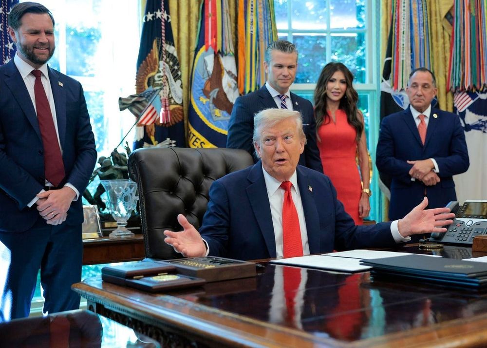 Trump made the comment while attacking critics of his federal police takeover in Washington.