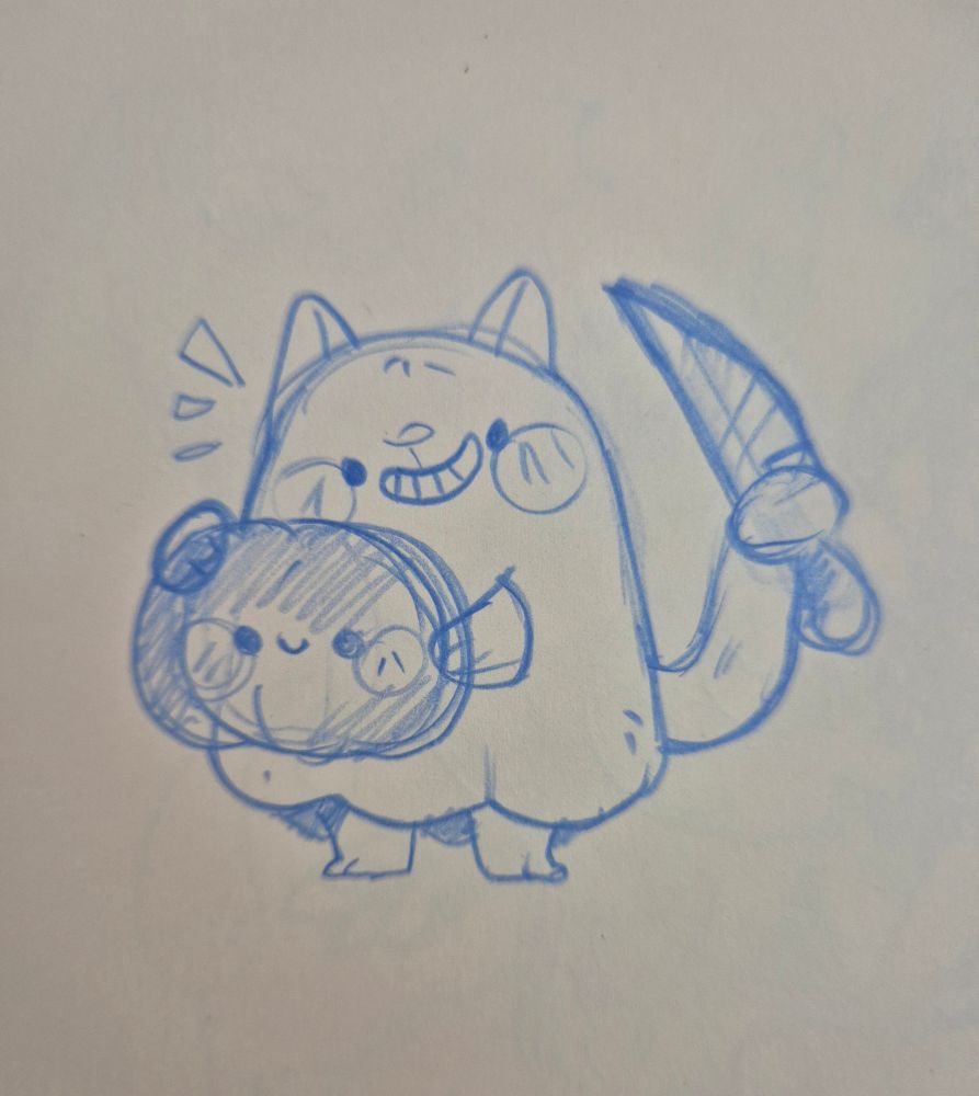 Geisterkatze mit Kürbis und Messer
