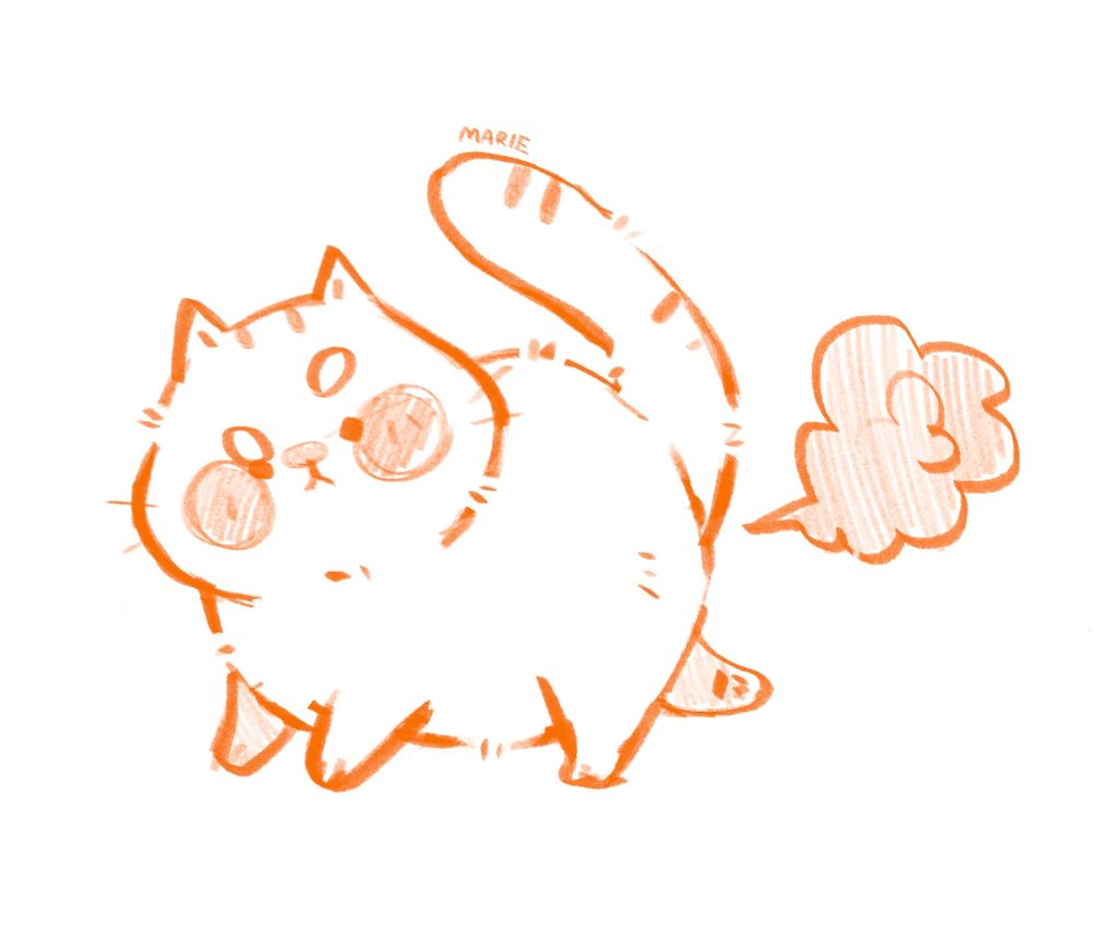 Pupsende Katze