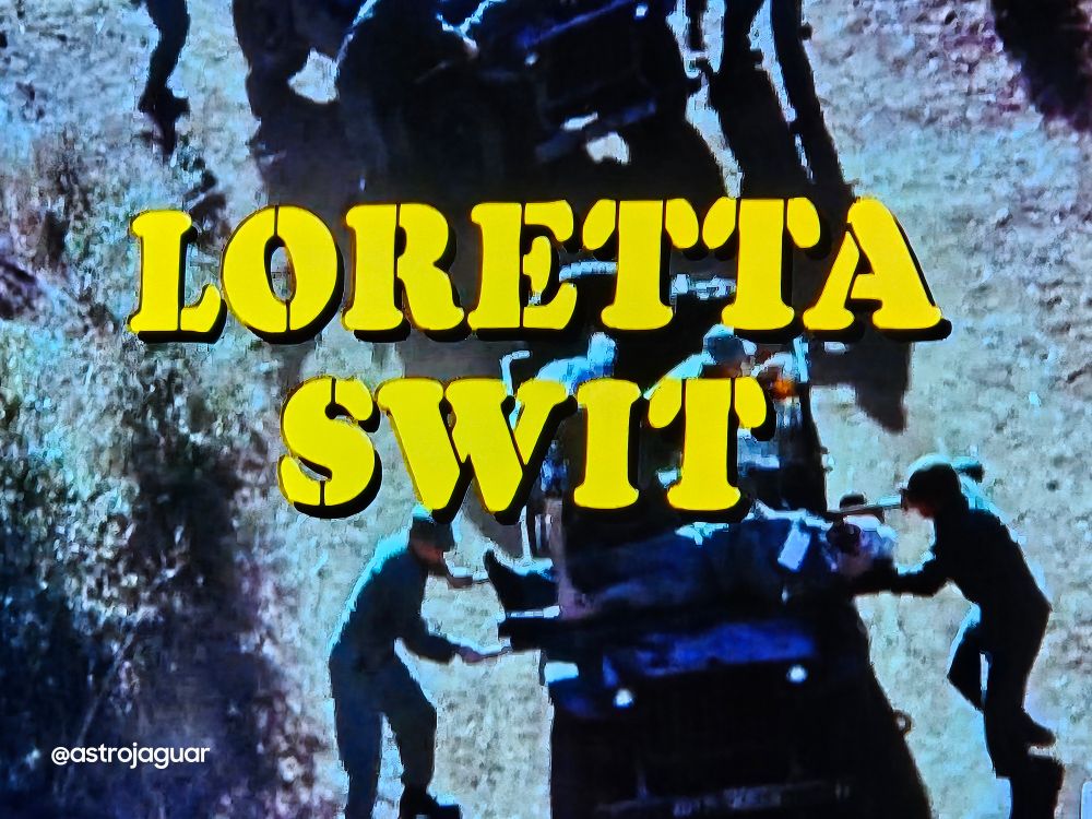 The opening credits of M.A.S.H. showing Loretta Swit's name. 