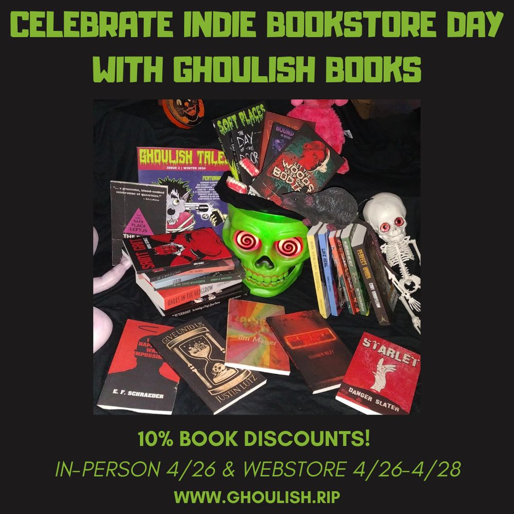 CELEBRATE INDIE BOOKSTORE DAY WITH GHOULISH BOOKS