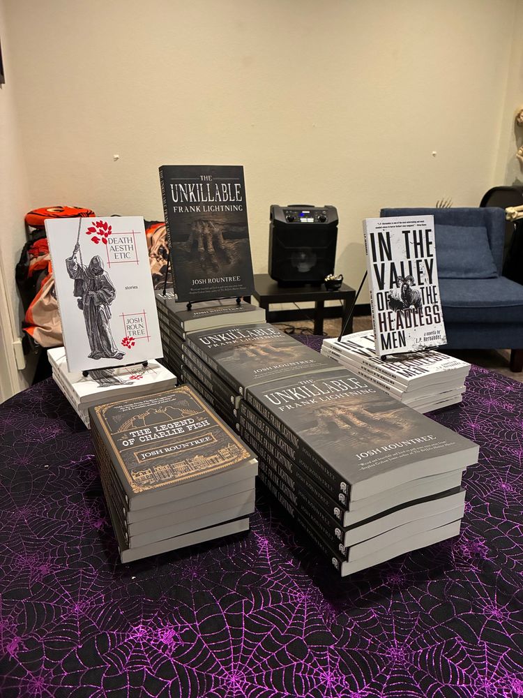 Books on a table 