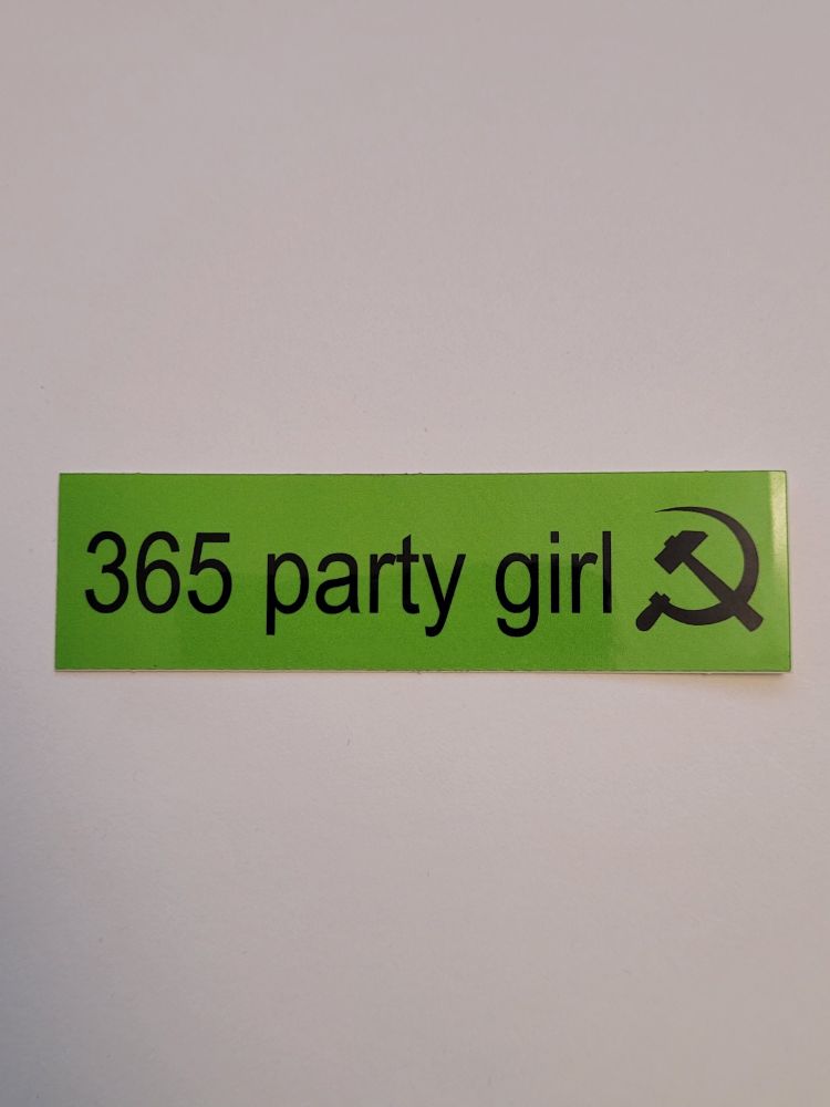 365 Party Girl Sticker (MISPRINT)