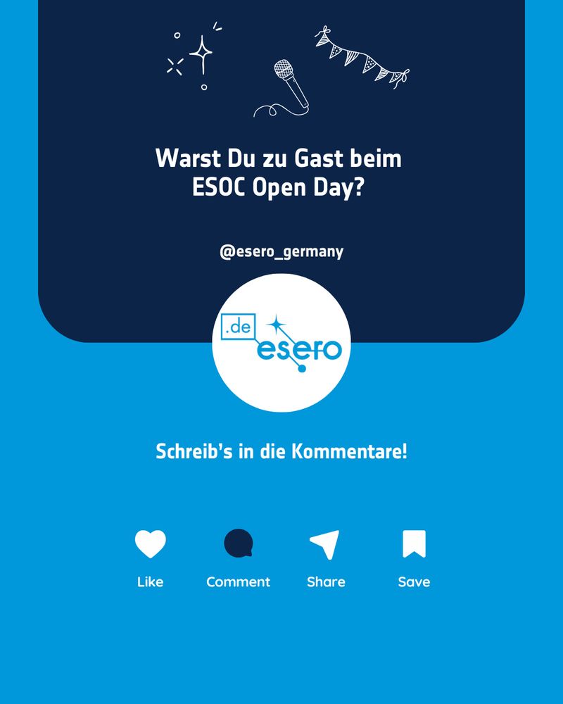 Infografik. 
Warst Du zu Gast beim ESOC Open Day? Schreib's in die Kommentare! 
