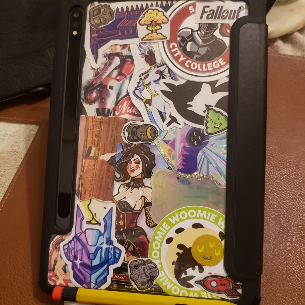 Back cover w/ stickers added.