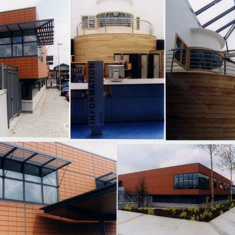 Montage of Cabra Library 