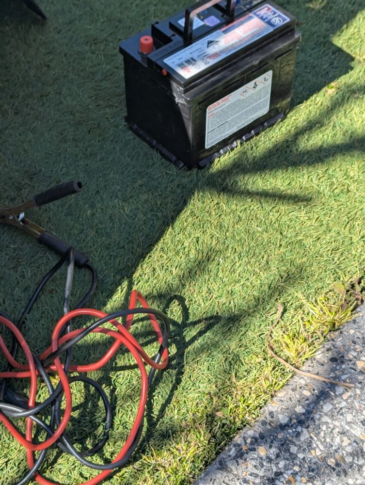 Jumper cables and Car battery (yummers)