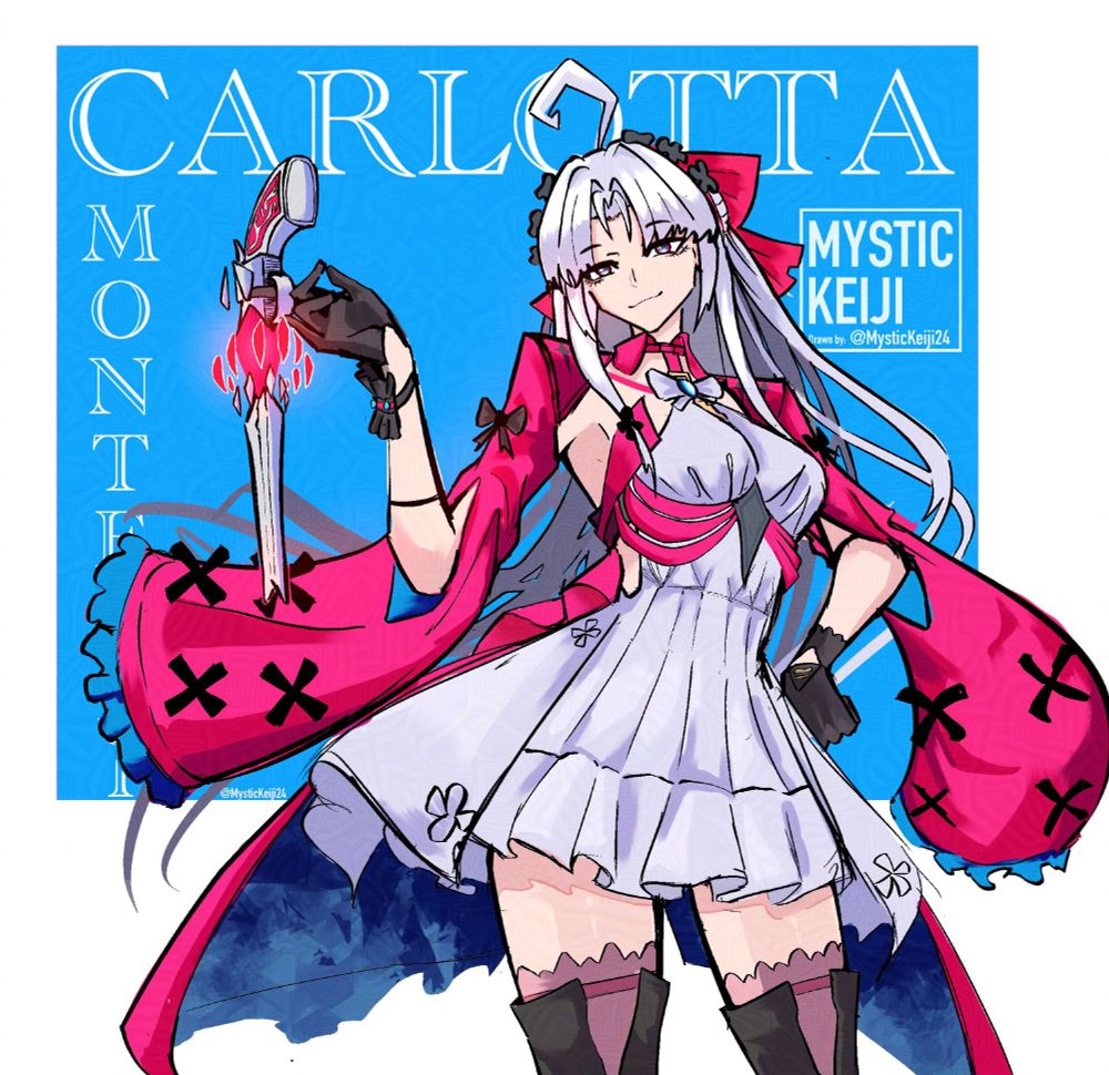 fanart i made for Carlotta Montelli, a character from wuthering waves