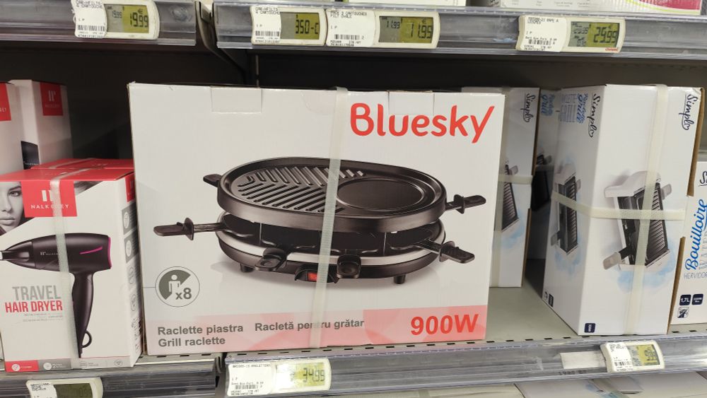 Four à raclette de la marque "Bluesky"