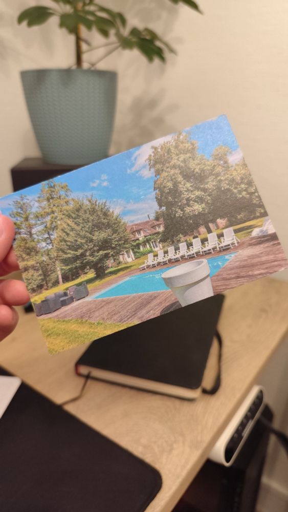 Photo d'une carte postale