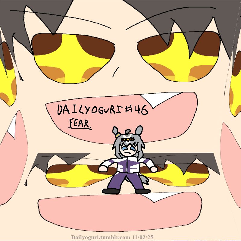 Daily Oguri #46 is...  ☆ MARVELOUS! ☆
the official title is Fear. But Marvelous Sunday is Marvelous! ☆ about it