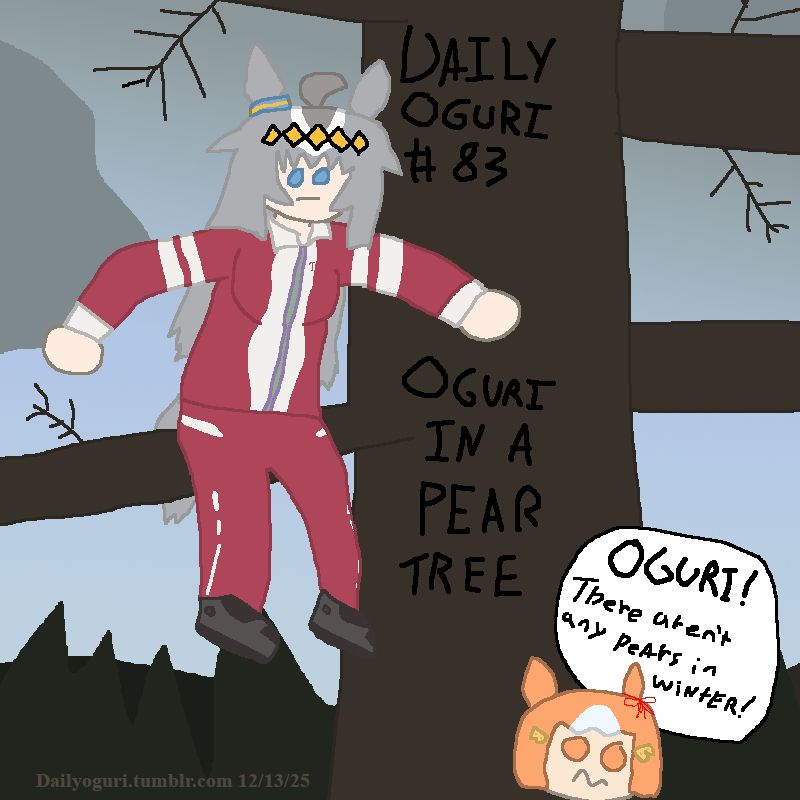 Daily Oguri #83 is... Oguri in a Pear Tree. Feat. Belno Light