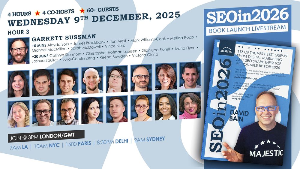 A promo image for the third hour of the livestream with photos of all the people mentioned in the post.