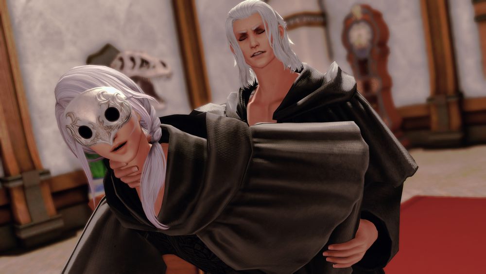 Different angle of the gpose, zooming on their expressions.