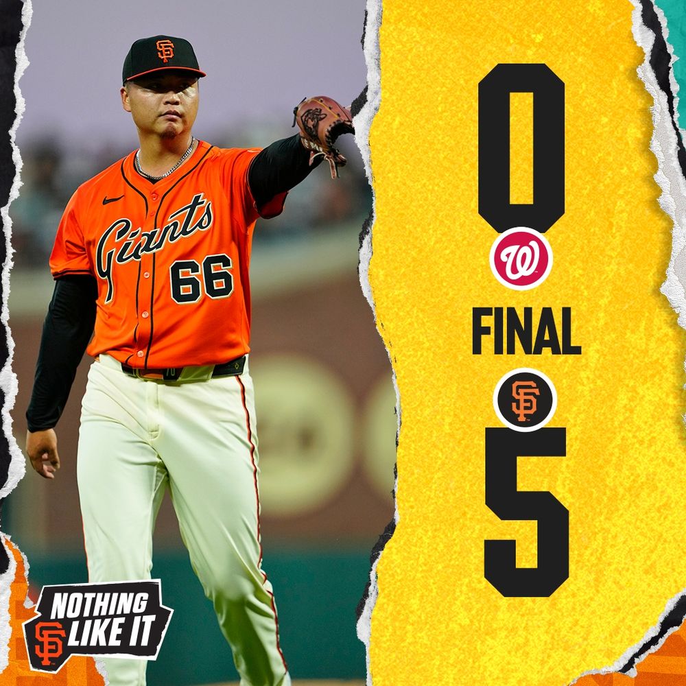 FINAL: Giants 5, Nationals 0.