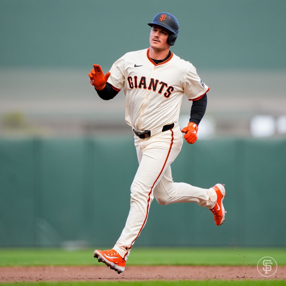 Matt Chapman runs the bases. 