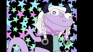 Eo drawn as the lizard lizard lizard meme