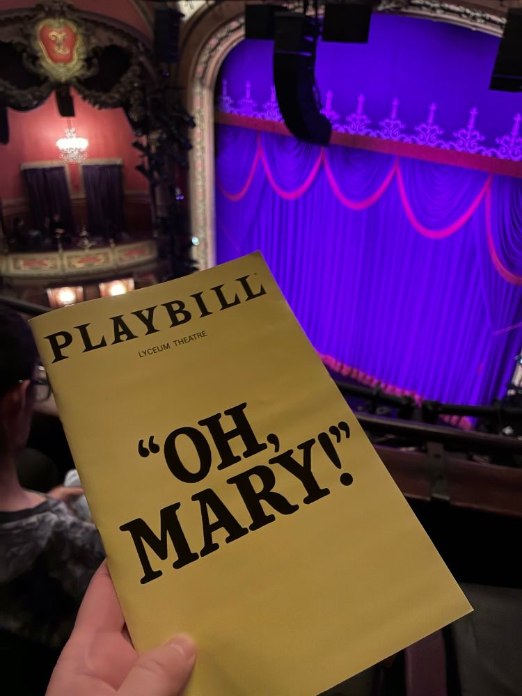 Oh, Mary playbill 