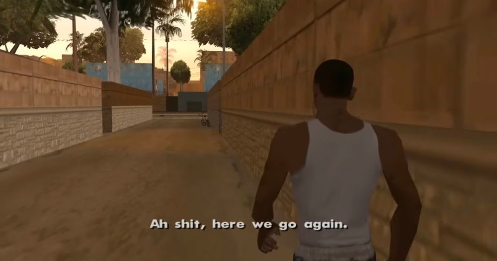 screenshot from gta

aw shit, here we go again meme